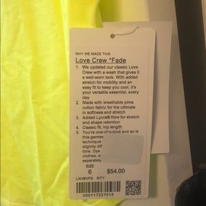 Love crew short sleeve